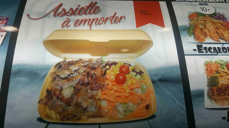 Assiette à emporter, Gerland Kebab, Lyon, Bledyshop