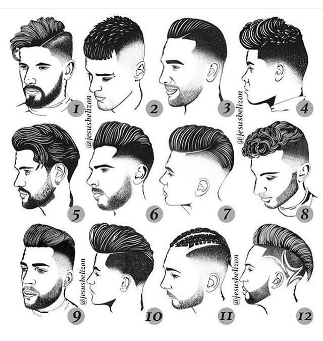 Différentes coupes de cheveux pour homme, Coiffeur de commerce chez nabil, Nantes