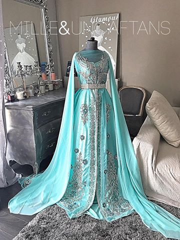 caftan turquois, Mille&UnTissus