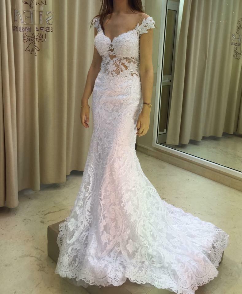 robe de mariée syrène, Espace Nour de Sihem msaddak, bledyshop