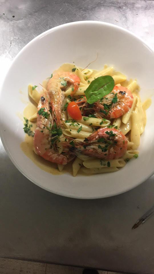 Poêlée de pennes aux gambas, Restaurant O'provençal, bledyshop