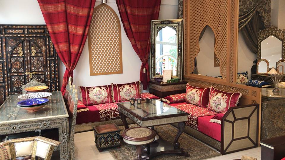 Carrefour de l'orient salon marocain rouge, bledyshop