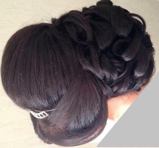 Chignon, Coiffeuse maquilleuse marseille lissage ongle cire, bledyshop